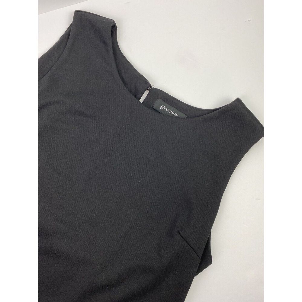 GRAYSON Dress Women's L Black Knee‎ Length Sleeveless Business Casual
